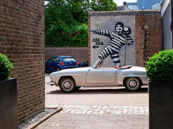 Mural of street art  bij Arresthuis in Roermond